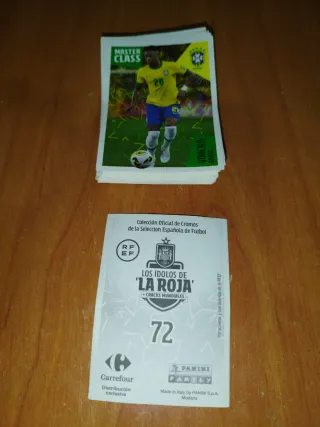 LOTE 71 CROMOS LOS IDOLOS DE LA ROJA CRACKS MUNDIA