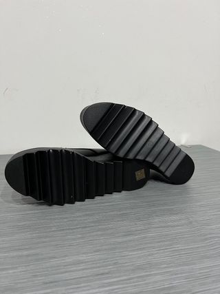 Scarpe donna nere con plateau n.39