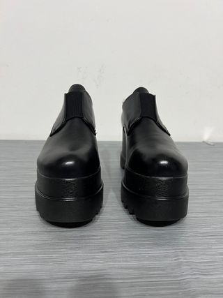 Scarpe donna nere con plateau n.39