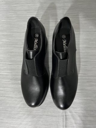 Scarpe donna nere con plateau n.39