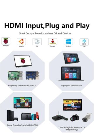 Pantalla Raspberry Pi 7 HD IPS