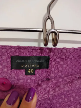 Pantalón vestir Adolfo Domínguez color malva