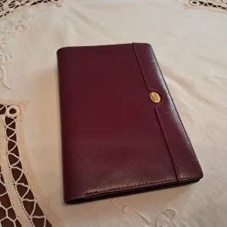 Billetero piel mujer color Borgoña