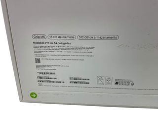 portatil apple apple macbook pro 14 m5 16gb 512gb