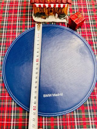 Alfombrilla redonda para ratón marca BMW