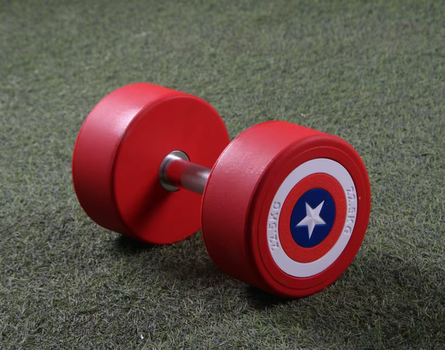 Mancuernas Capitán América 2,5-50 kg