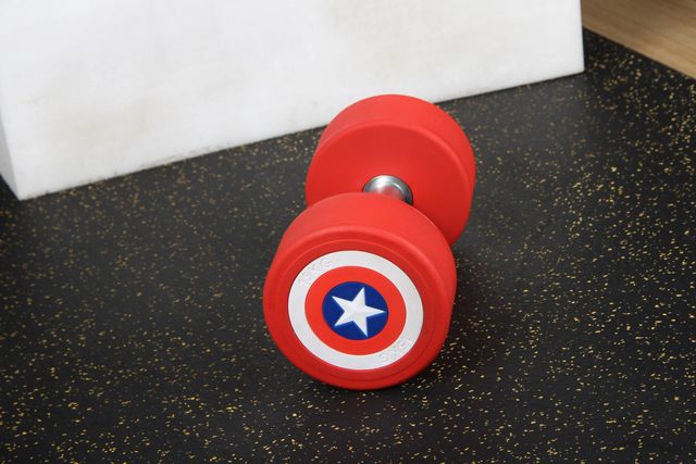 Mancuernas Capitán América 2,5-50 kg