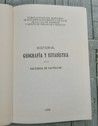 Historia, Geografía y Estadística [...] Castellón