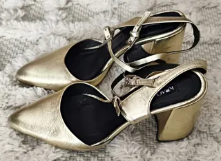 Tacones dorados Krack Talla 37