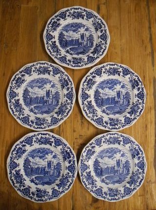 Set di 5 Piatti Piani Enoch Wedgwood Tunstall