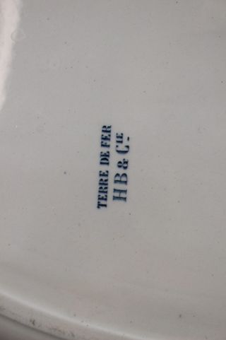Antigua vajilla Terre de Fer. HB & Cie. Loza mayólica.