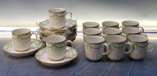 Servicios de café Limoges W.G. Co. (William Guerin & Co), circa 1910.