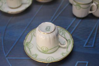 Servicios de café Limoges W.G. Co. (William Guerin & Co), circa 1910.