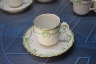 Servicios de café Limoges W.G. Co. (William Guerin & Co), circa 1910.