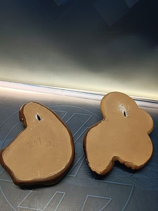 Dos figuras, virgen con niño, decoración 28 x de pared 28x20 cm y 28x28 cm