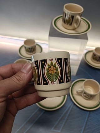 Juego de Te YU-QUAN, tazas 5 cm, platos de 10,5 cm de diametro