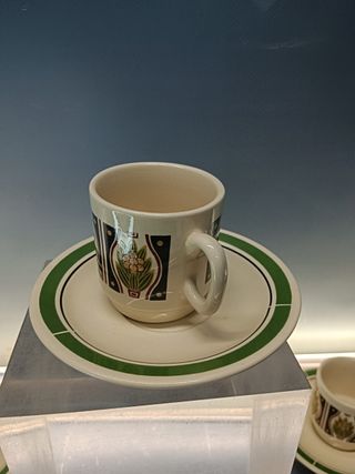 Juego de Te YU-QUAN, tazas 5 cm, platos de 10,5 cm de diametro