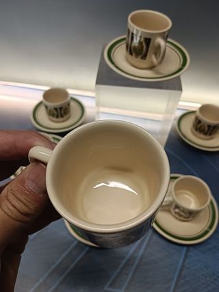 Juego de Te YU-QUAN, tazas 5 cm, platos de 10,5 cm de diametro