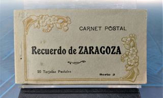 Carnet Postal. Recuerdo de Zaragoza. 20 tarjetas postales.