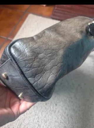 Bolso Piel Roberto Verino Gris