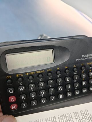 Calculadora Científica CASIO data-cal DC-200-BK-G