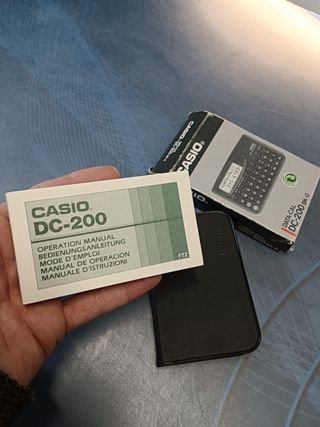 Calculadora Científica CASIO data-cal DC-200-BK-G
