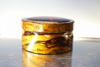 Caja de madera lacada. Mediados s.XX.