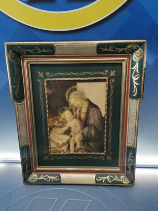 cuadro barroco, Botticelli, madonna on book, la virgen, en sus brazos