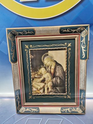 cuadro barroco, Botticelli, madonna on book, la virgen, en sus brazos
