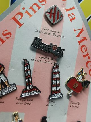 coleccionismo, pins, ELS PINS DE LA MERCE - BARCELONA - COLECCION 10 PINS