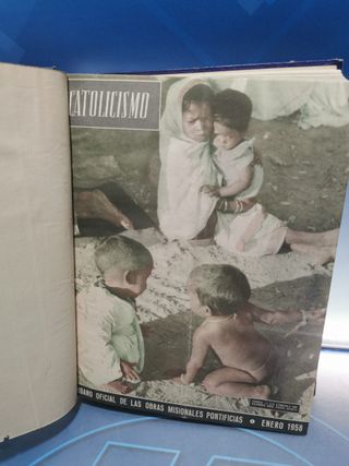 Tomo encuadernado de Revista Mensual Catolicismo año 1958-1959