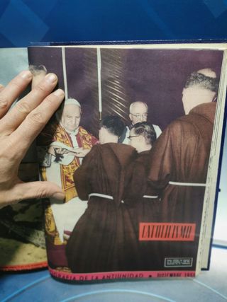 Tomo encuadernado de Revista Mensual Catolicismo año 1958-1959