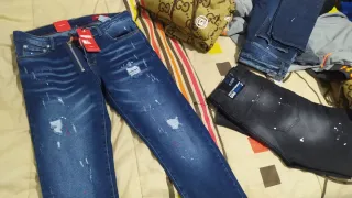 Zapatillas Blancas y Naranja