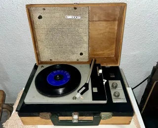 Tocadiscos ASKAR Beige/Azul Marino