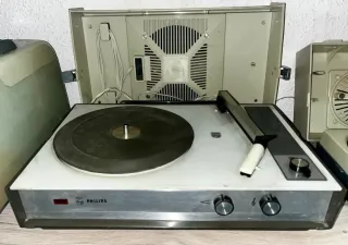 Tocadiscos ASKAR Beige/Azul Marino