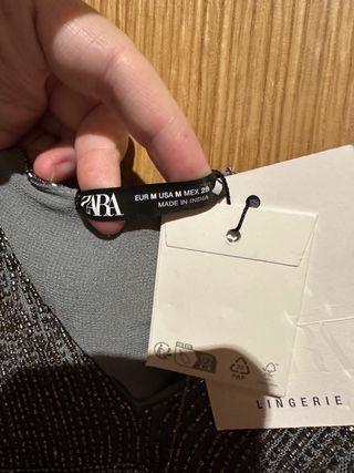 camiseta vestido talla M look especial d zara 100e