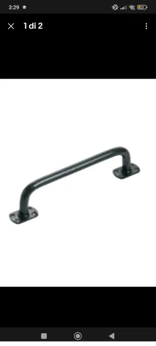 Maniglione in acciaio nero