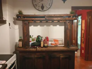 Mueble de cocina madera rústica