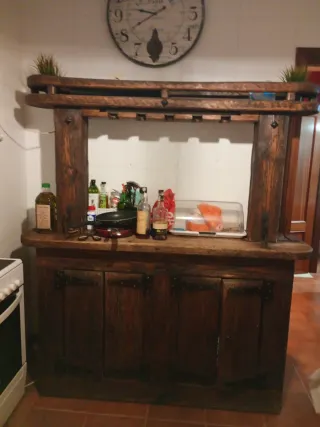 Mueble de cocina madera rústica