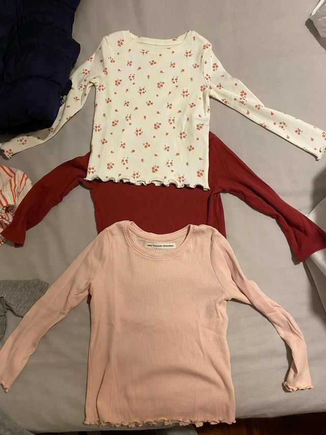 3 Camisetas Manga Larga Infantil