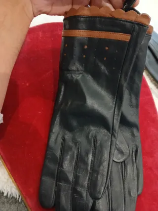 Guantes de piel rebajados