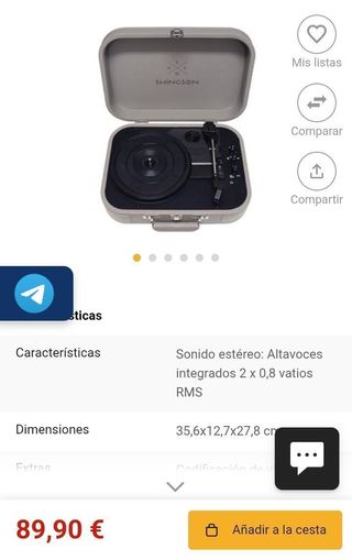 Tocadiscos Swingson On Stage Deco Bluetooth