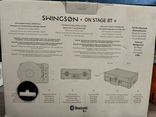 Tocadiscos Bluetooth Swingson On Stage Azul