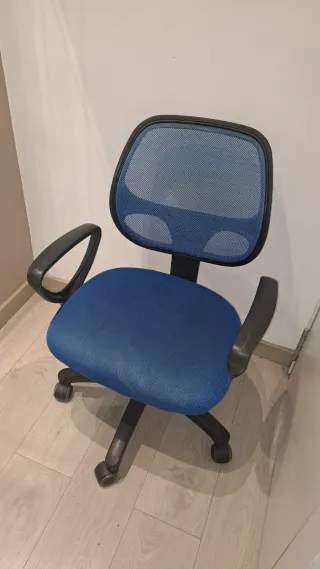Silla de escritorio azul