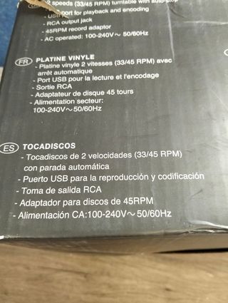 Tocadiscos Muse MT-105B Negro