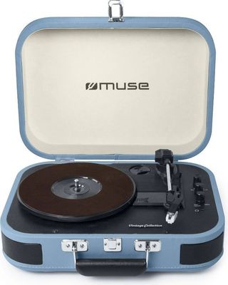 Tocadiscos Muse MT-201 BTB Azul Bluetooth USB