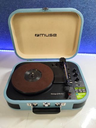 Tocadiscos Muse MT-201 BTB Azul Bluetooth USB
