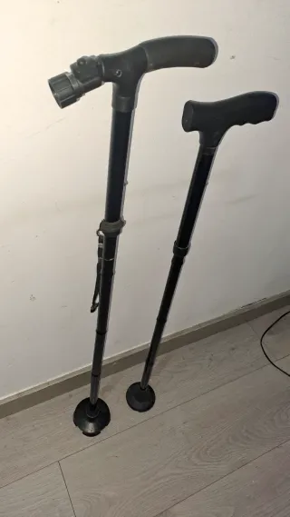 Pack 2 bastones aluminio plegables