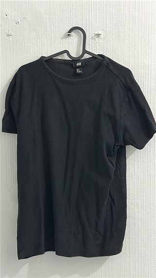 Camiseta H&M Negra Talla XL