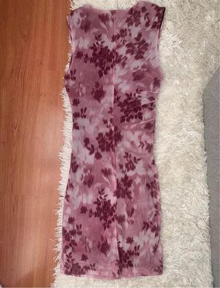 Vestido Stradivarius Rosa/Roxo Novo S